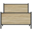 sengeramme uden madras 100x200 cm metal sonoma-eg
