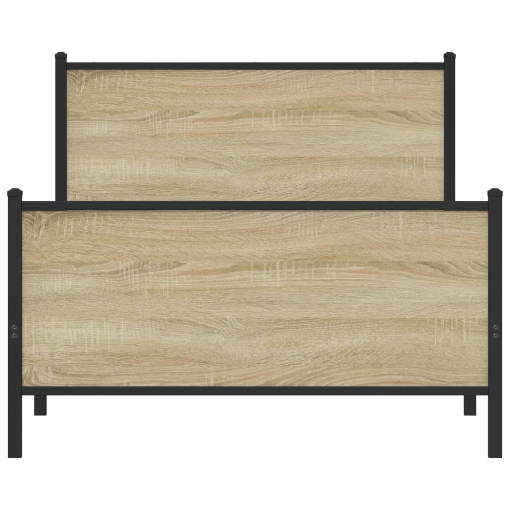 sengeramme uden madras 100x200 cm metal sonoma-eg