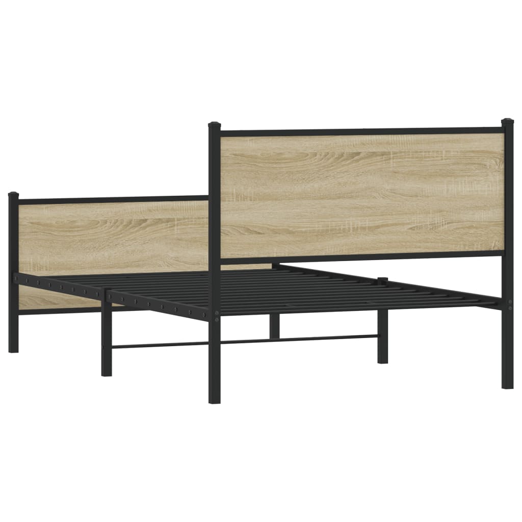 sengeramme uden madras 100x200 cm metal sonoma-eg
