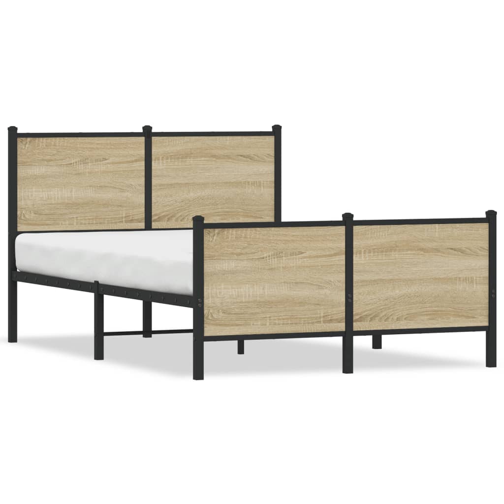 sengeramme uden madras 120x190 cm metal sonoma-eg