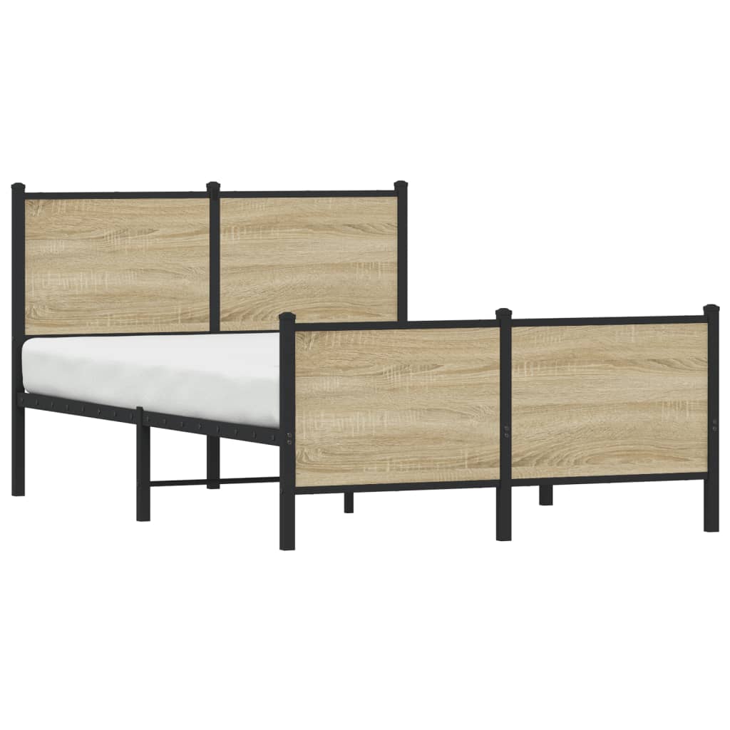 sengeramme uden madras 120x190 cm metal sonoma-eg