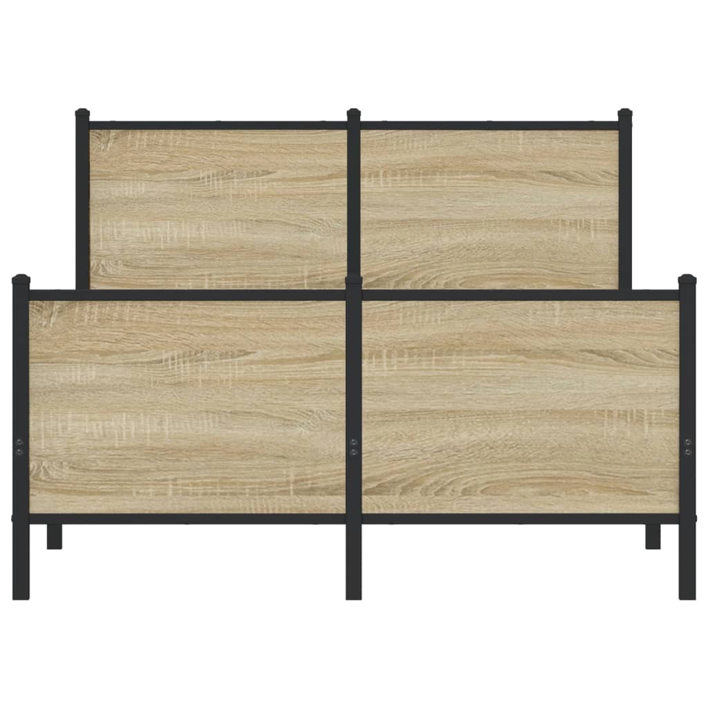 sengeramme uden madras 120x190 cm metal sonoma-eg