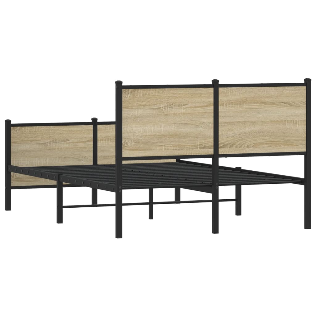 sengeramme uden madras 120x190 cm metal sonoma-eg