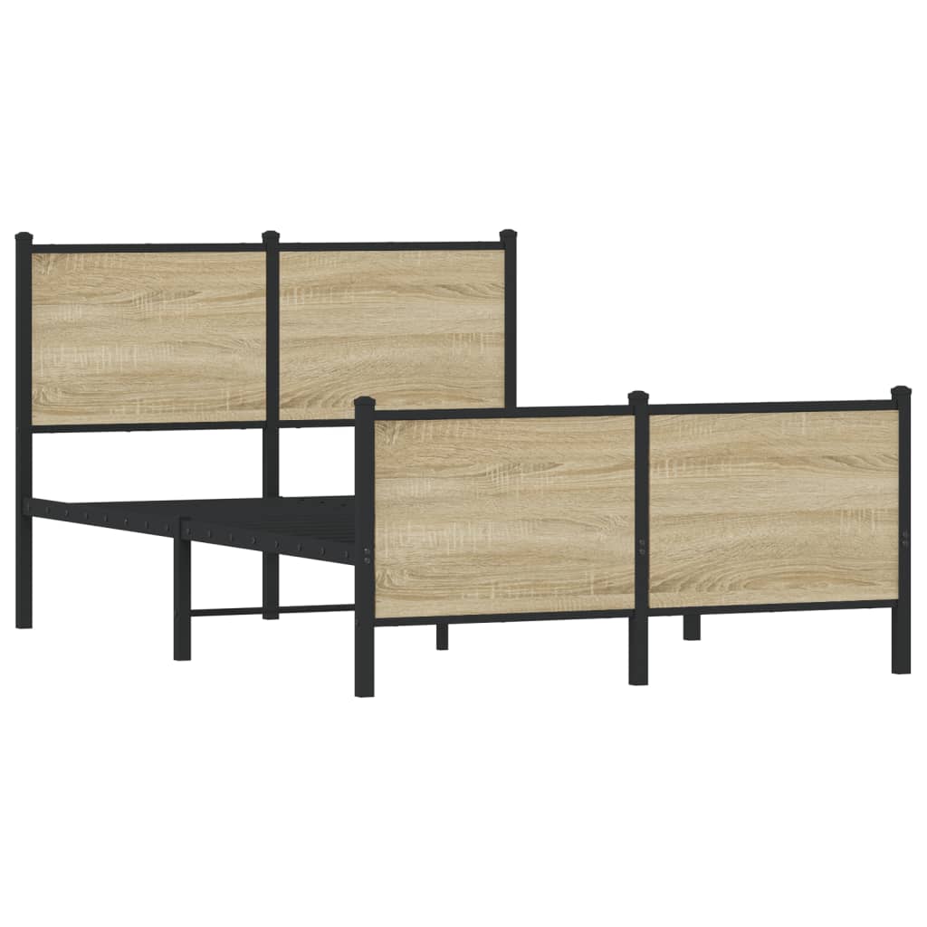 sengeramme uden madras 120x200 cm metal sonoma-eg