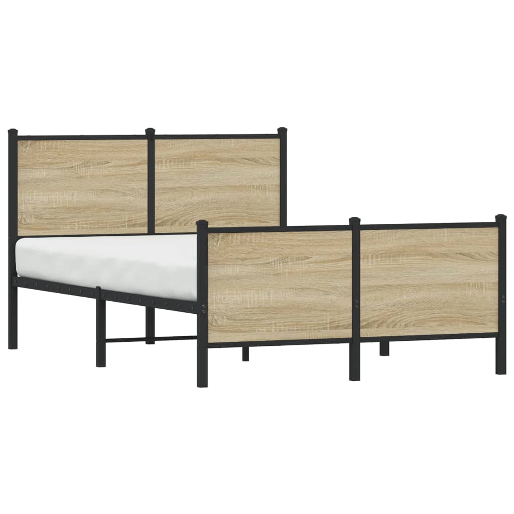 sengeramme uden madras 120x200 cm metal sonoma-eg