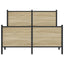 sengeramme uden madras 120x200 cm metal sonoma-eg