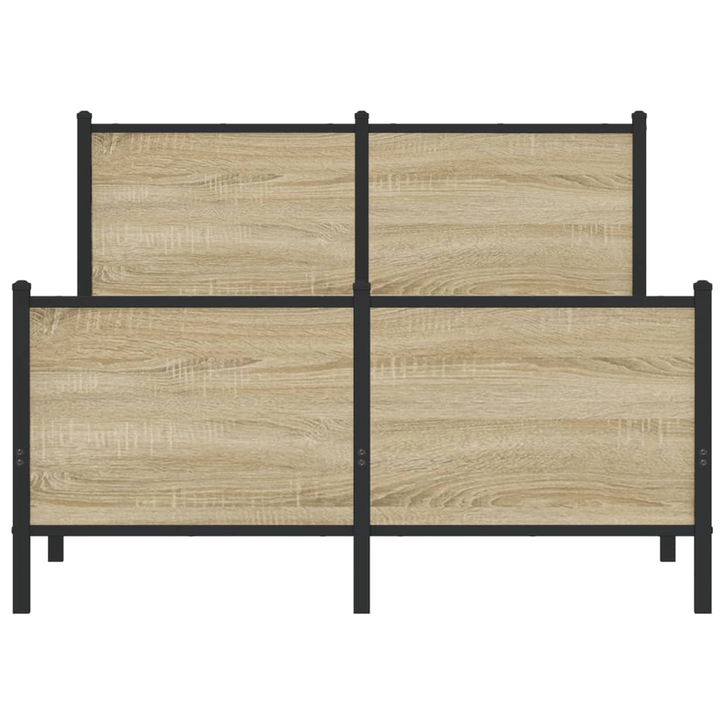 sengeramme uden madras 120x200 cm metal sonoma-eg