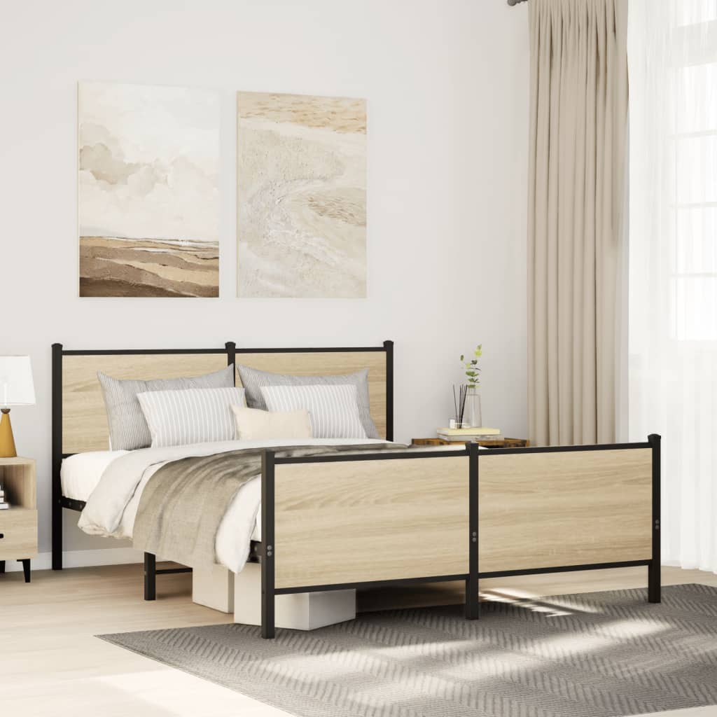 sengeramme uden madras 137x190 cm sonoma-eg
