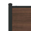 sengeramme uden madras 193x203 cm metal brun egetræsfarve
