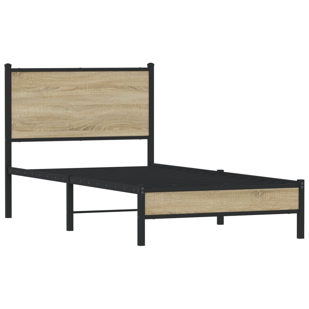 sengeramme uden madras 75x190 cm metal sonoma-eg