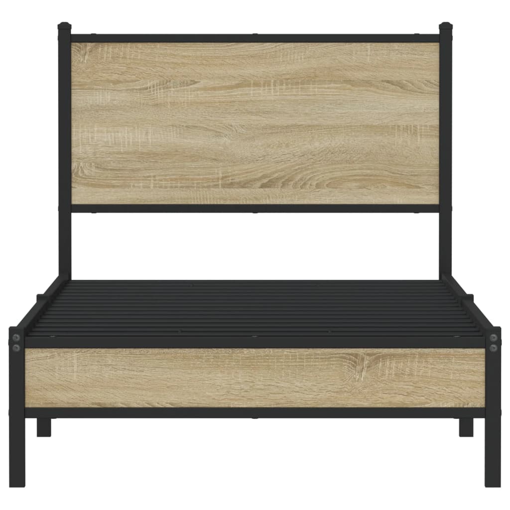 sengeramme uden madras 75x190 cm metal sonoma-eg