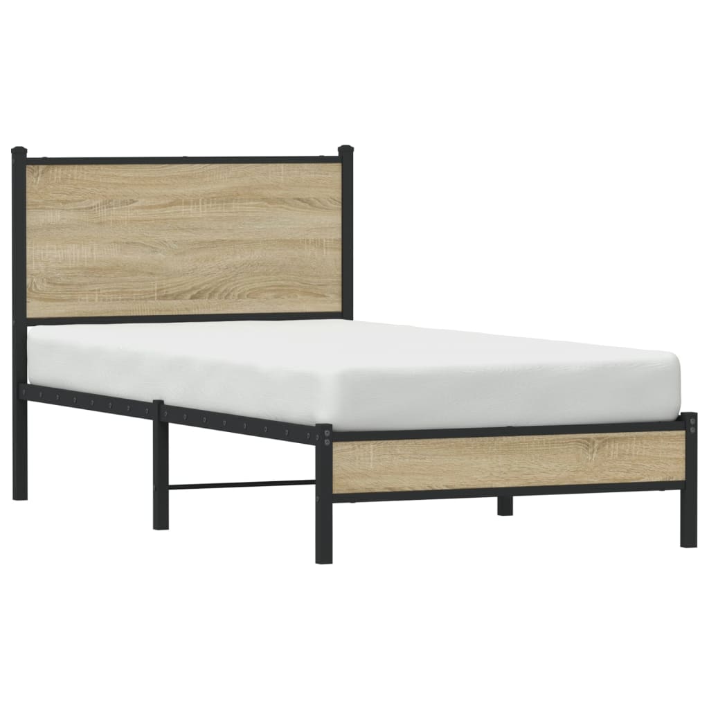 sengeramme uden madras 80x200 cm metal sonoma-eg