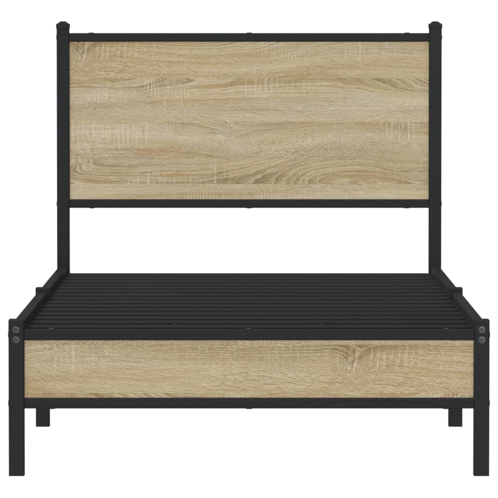 sengeramme uden madras 80x200 cm metal sonoma-eg