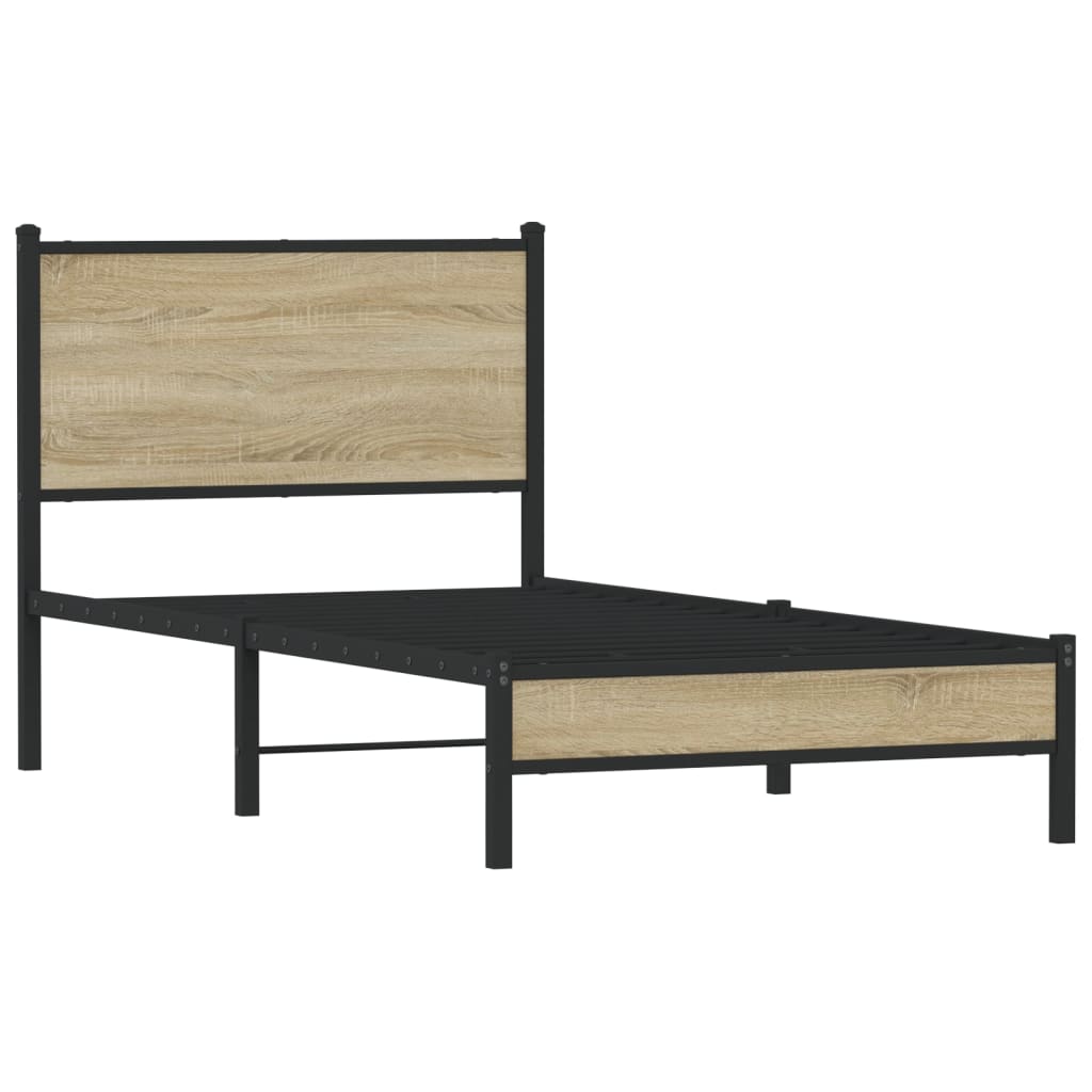 sengeramme uden madras 90x200 cm metal sonoma-eg