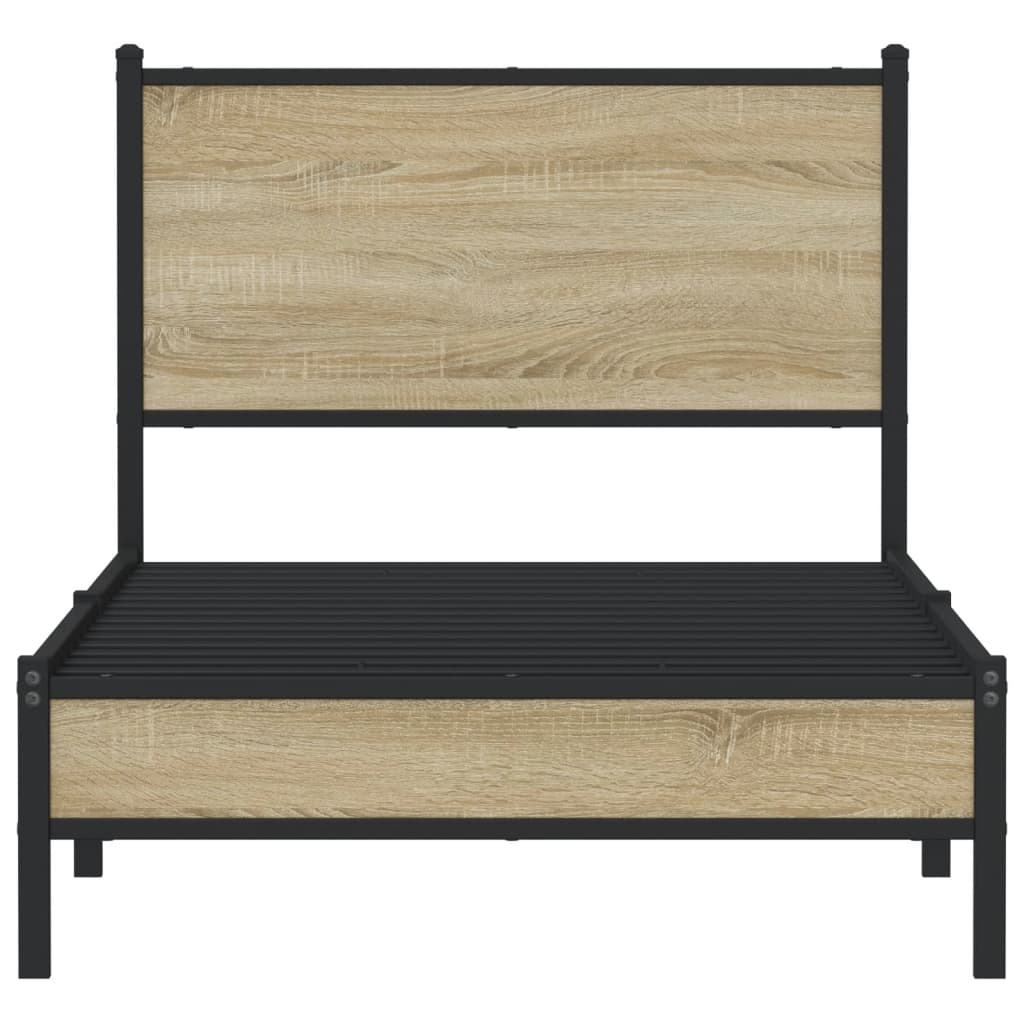 sengeramme uden madras 90x200 cm metal sonoma-eg