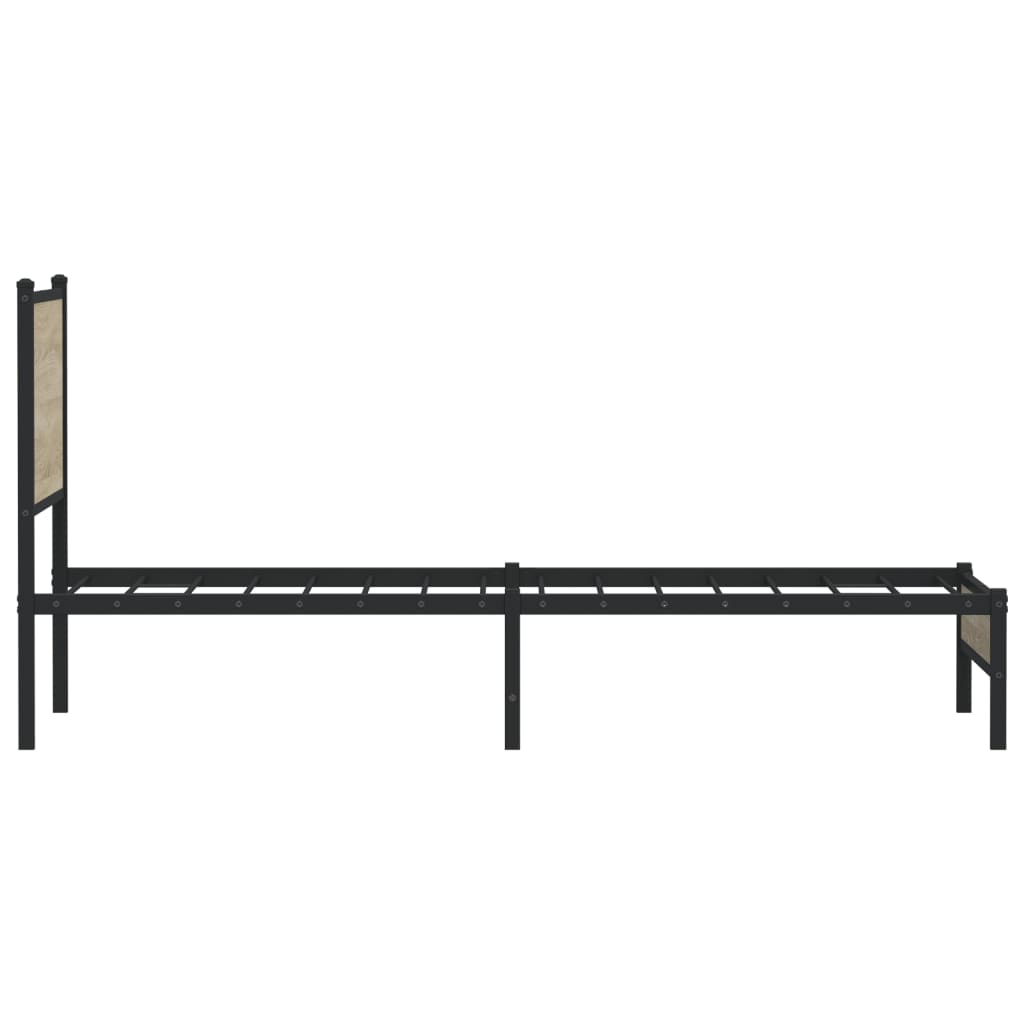 sengeramme uden madras 90x200 cm metal sonoma-eg