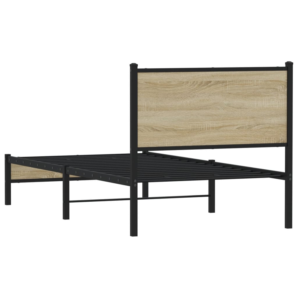 sengeramme uden madras 90x200 cm metal sonoma-eg