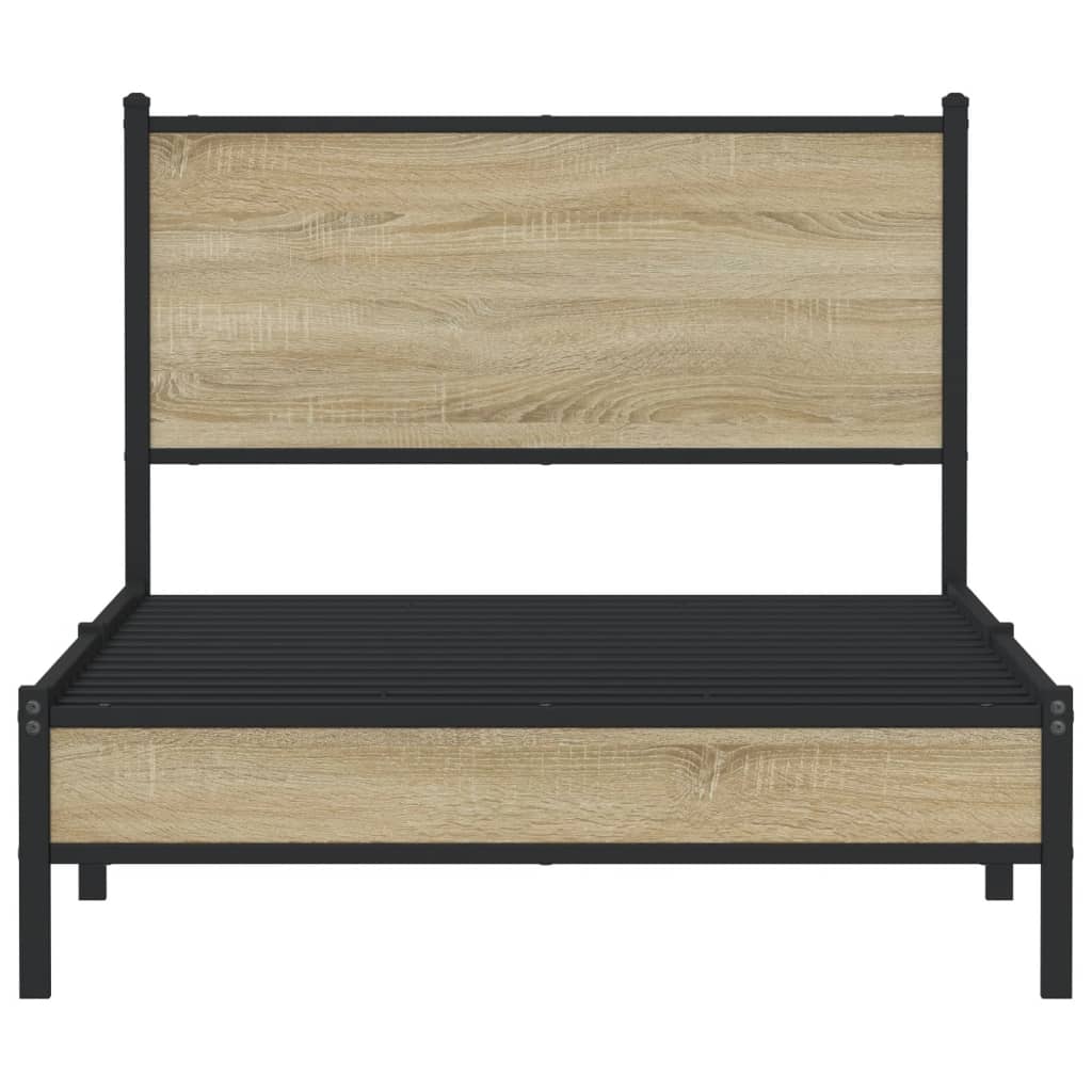 sengeramme uden madras 100x190 cm metal sonoma-eg