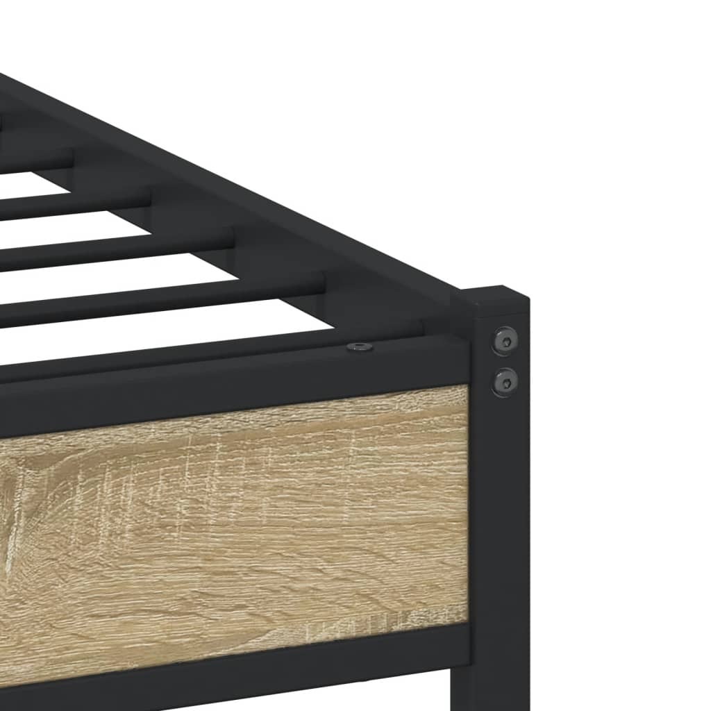 sengeramme uden madras 100x190 cm metal sonoma-eg