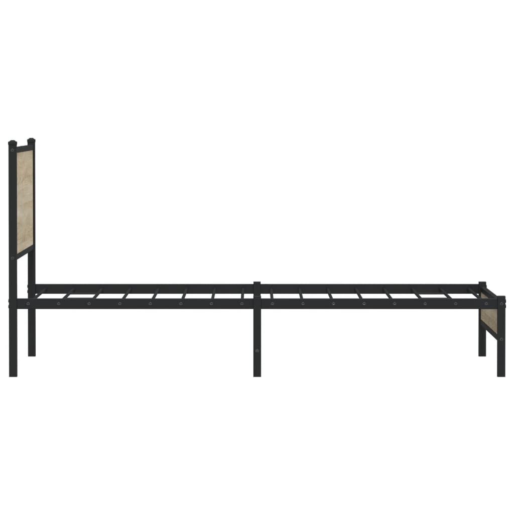 sengeramme uden madras 100x200 cm metal sonoma-eg