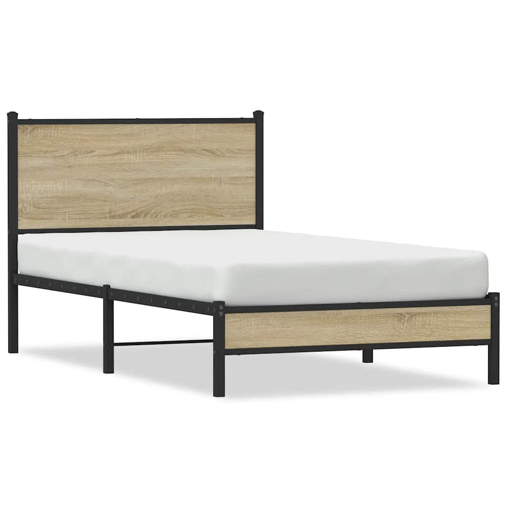 sengeramme uden madras 107x203 cm metal sonoma-eg