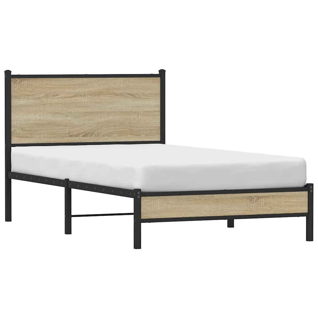 sengeramme uden madras 107x203 cm metal sonoma-eg