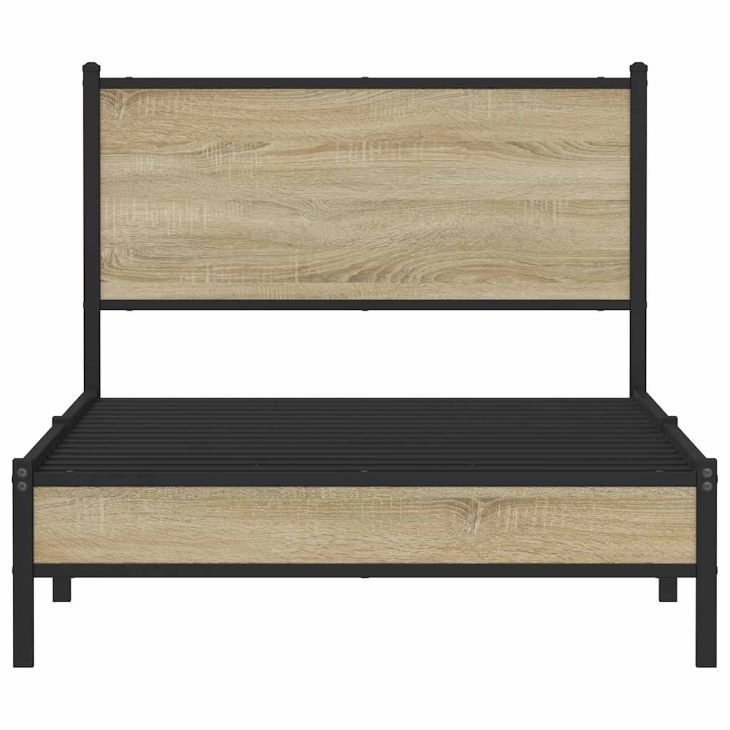sengeramme uden madras 107x203 cm metal sonoma-eg