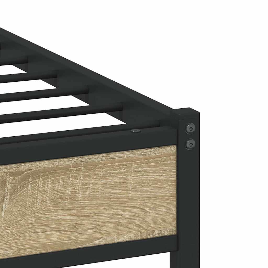 sengeramme uden madras 107x203 cm metal sonoma-eg