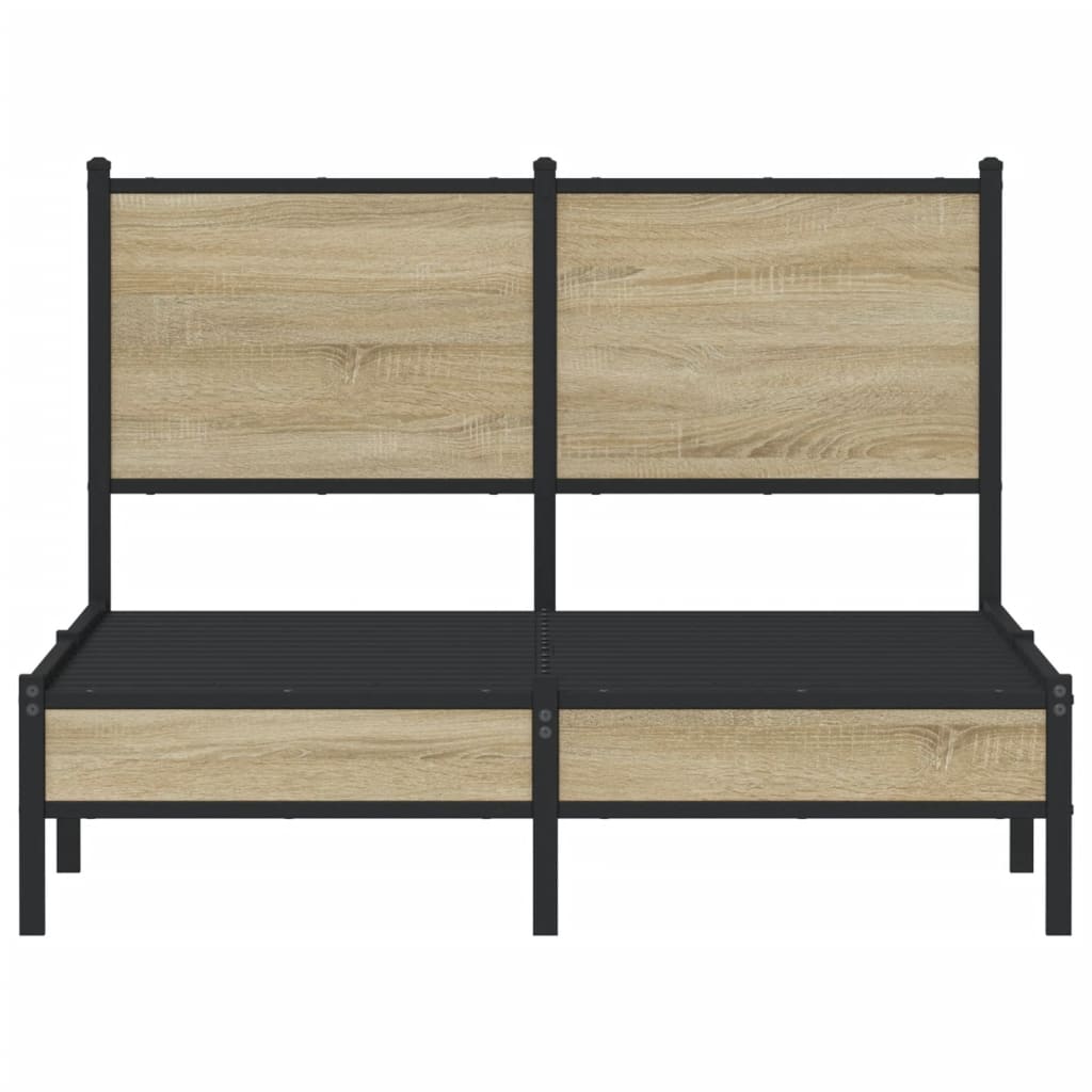 sengeramme uden madras 120x190 cm metal sonoma-eg