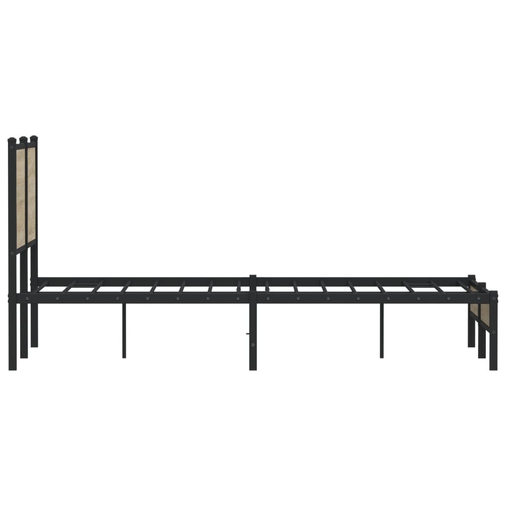 sengeramme uden madras 120x190 cm metal sonoma-eg