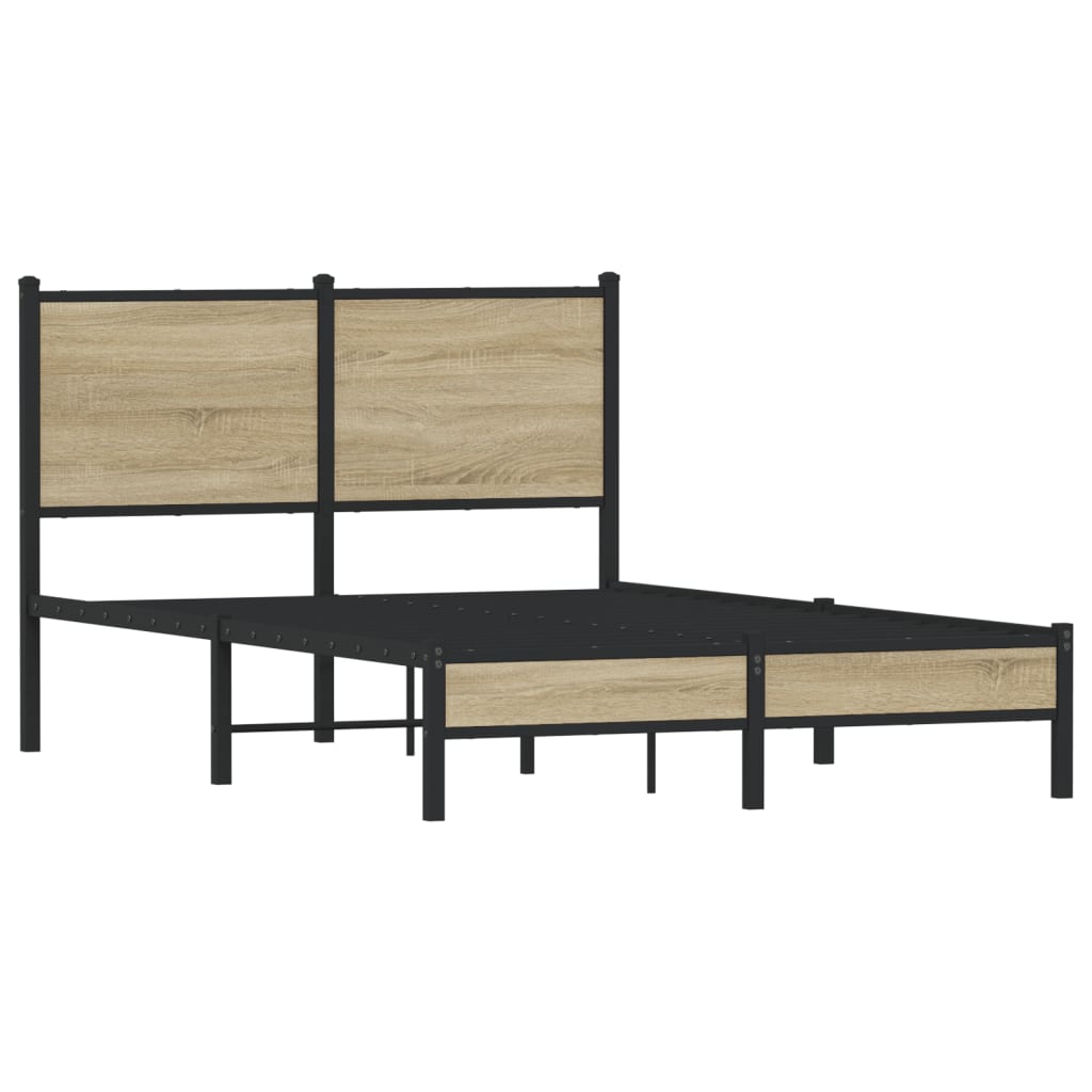 sengeramme uden madras 120x200 cm metal sonoma-eg