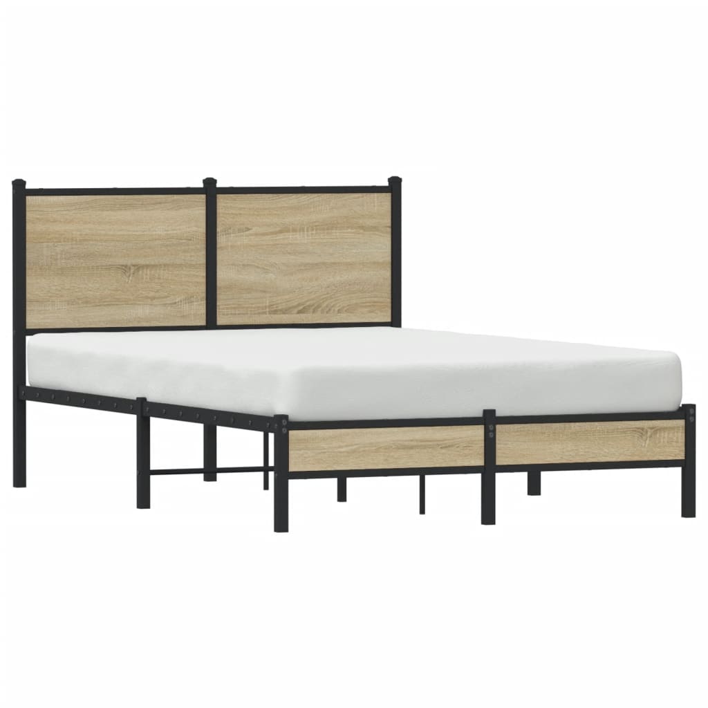 sengeramme uden madras 120x200 cm metal sonoma-eg