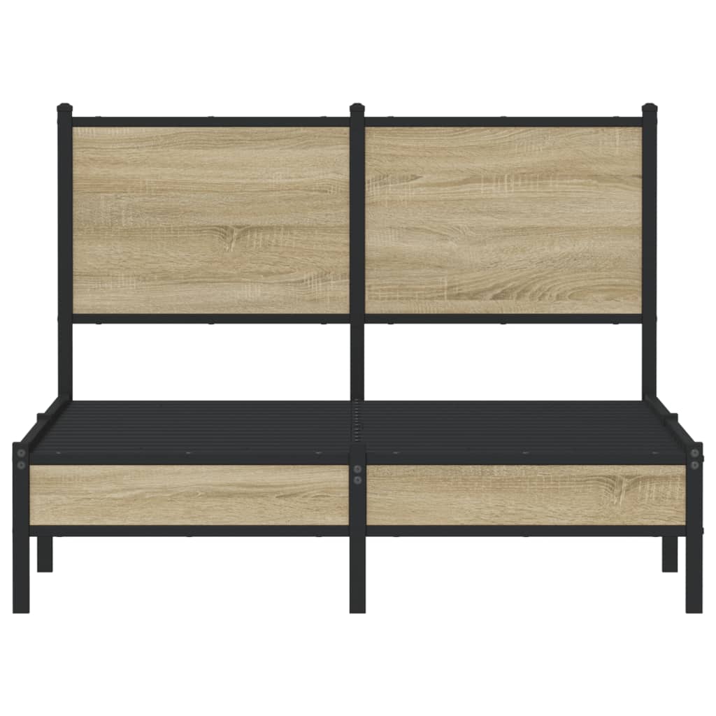 sengeramme uden madras 120x200 cm metal sonoma-eg