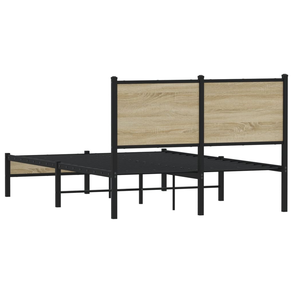 sengeramme uden madras 120x200 cm metal sonoma-eg