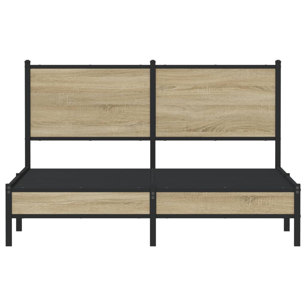 sengeramme uden madras 140x190 cm metal sonoma-eg