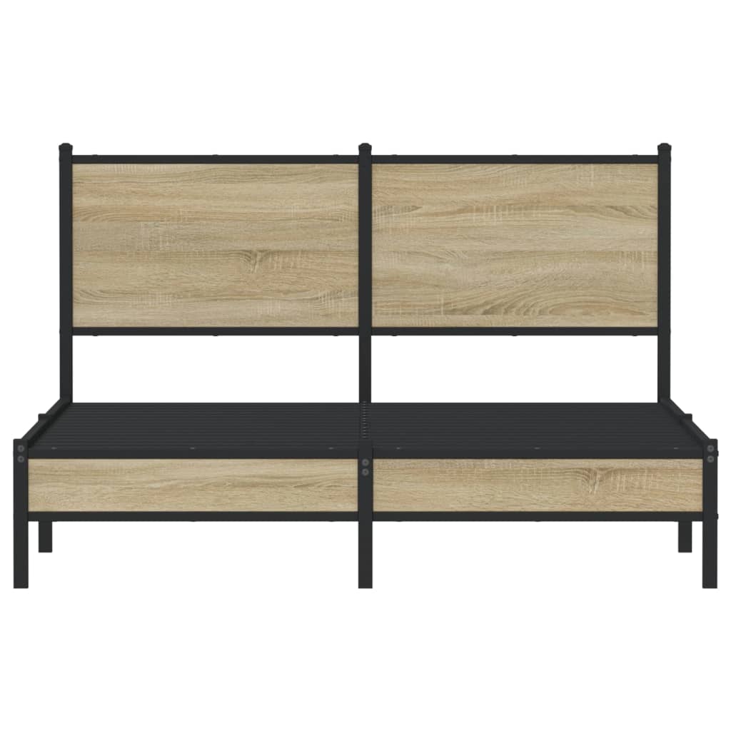 sengeramme uden madras 150x200 cm metal sonoma-eg