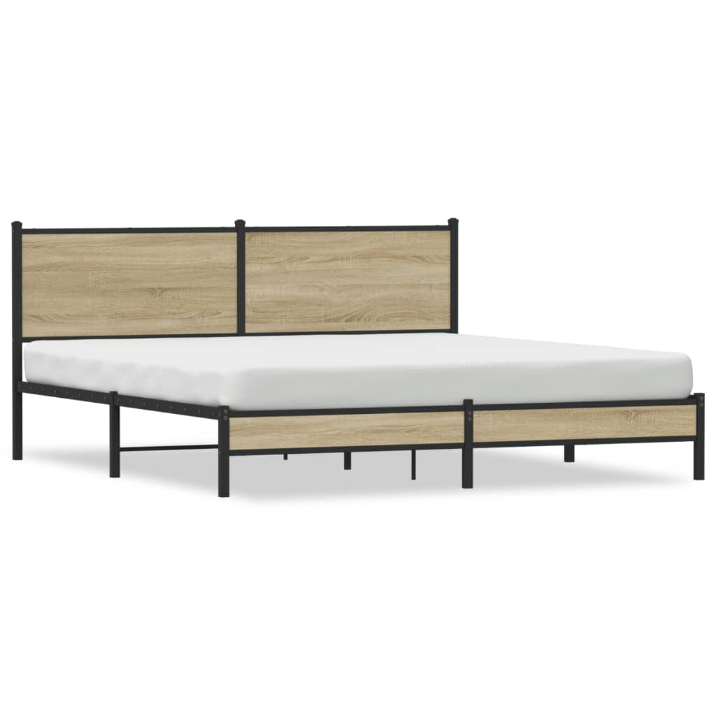 sengeramme uden madras 160x200 cm metal sonoma-eg