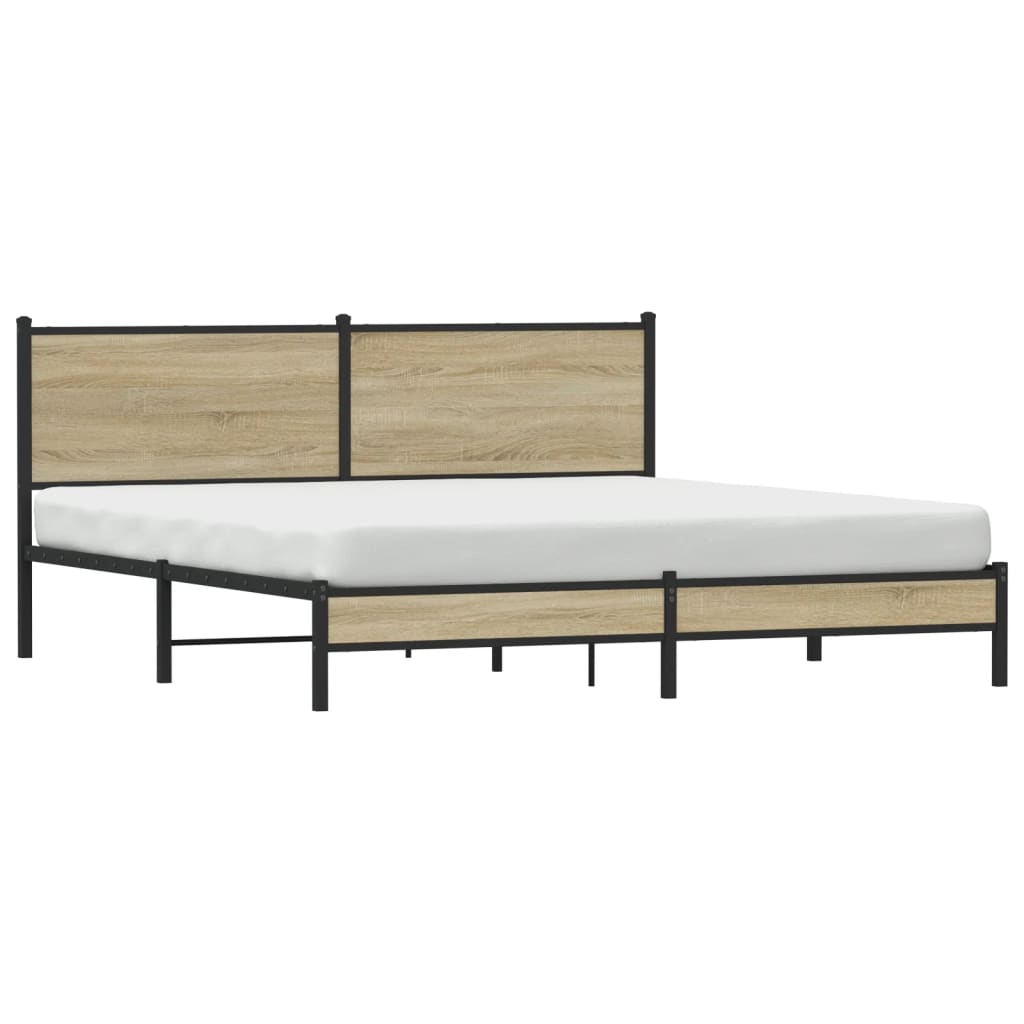 sengeramme uden madras 160x200 cm metal sonoma-eg