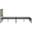 sengeramme uden madras 160x200 cm metal sonoma-eg