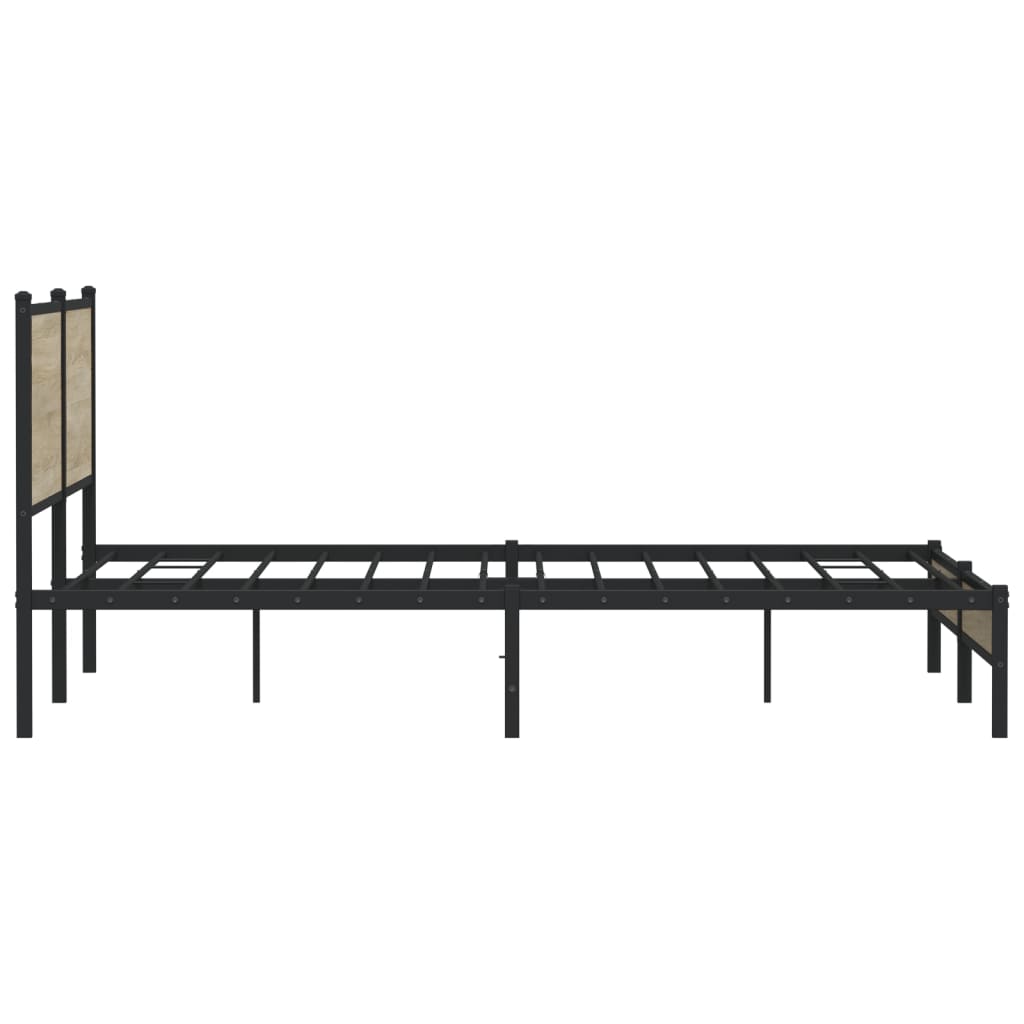 sengeramme uden madras 160x200 cm metal sonoma-eg