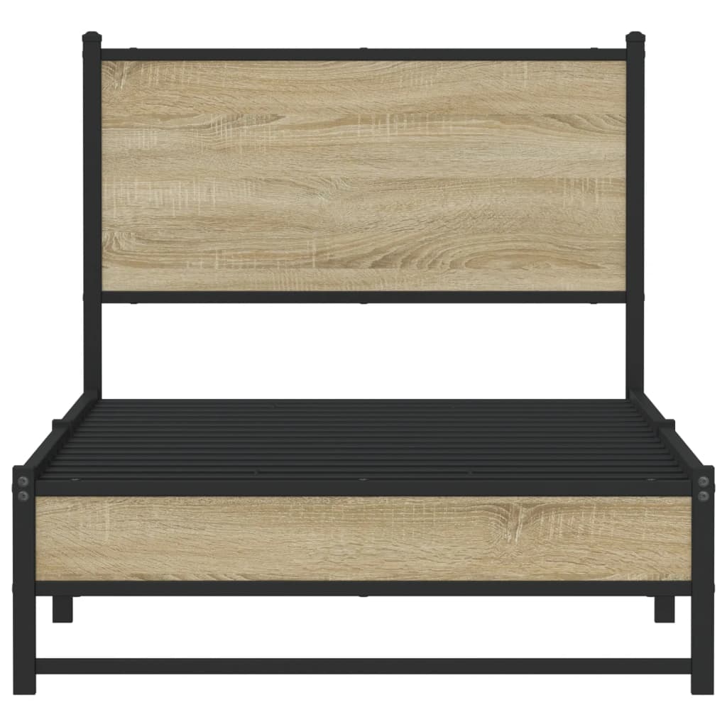 sengeramme uden madras 75x190 cm metal sonoma-eg
