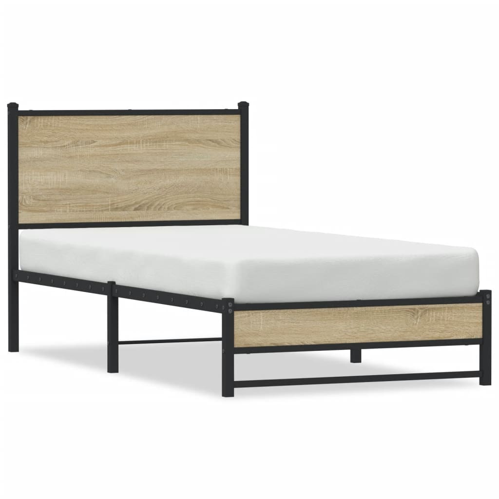 sengeramme uden madras 80x200 cm metal sonoma-eg