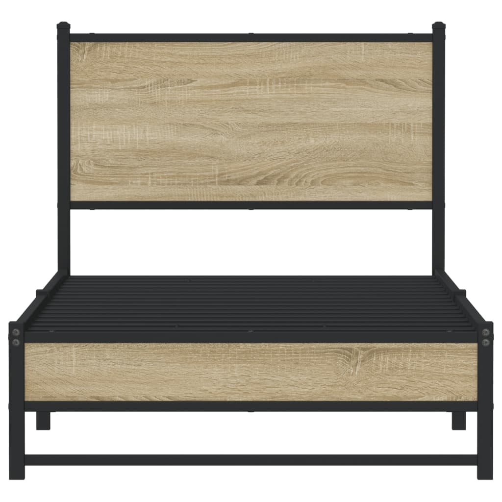 sengeramme uden madras 80x200 cm metal sonoma-eg
