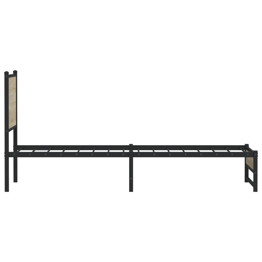 sengeramme uden madras 90x190 cm metal sonoma-eg