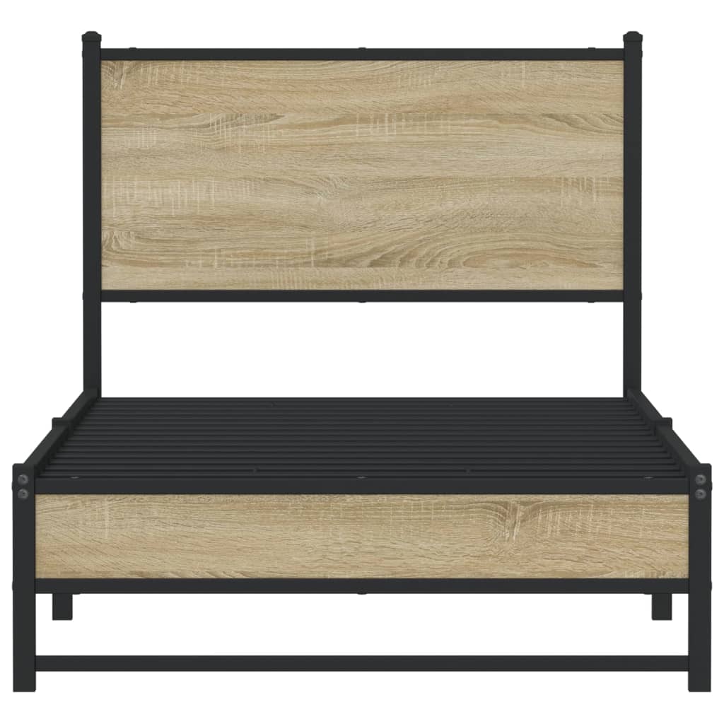 sengeramme uden madras 90x200 cm metal sonoma-eg