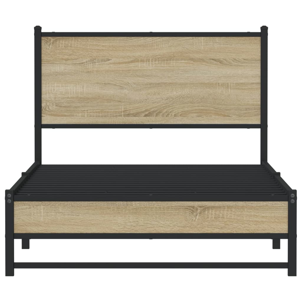 sengeramme uden madras 100x190 cm metal sonoma-eg