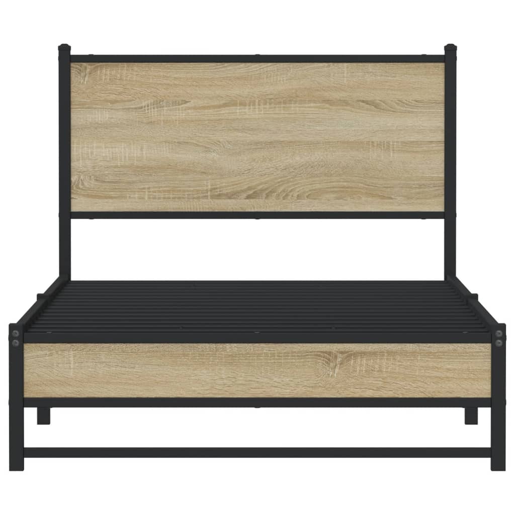 sengeramme uden madras 100x200 cm metal sonoma-eg