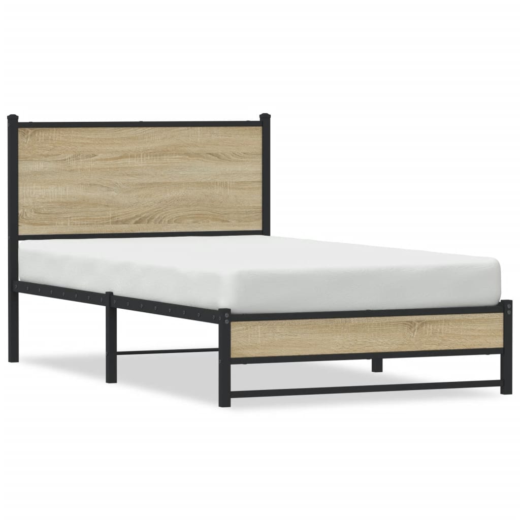 sengeramme uden madras 107x203 cm metal sonoma-eg