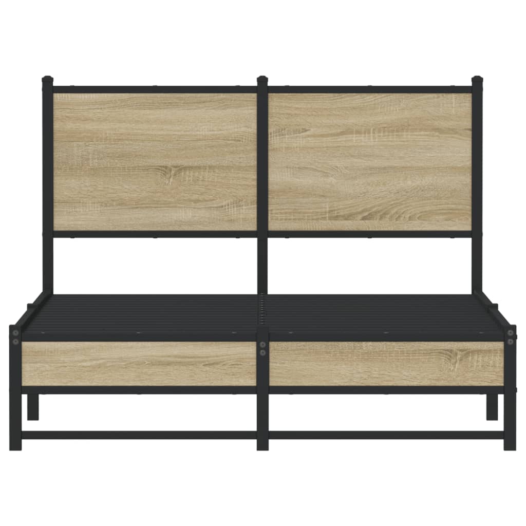 sengeramme uden madras 120x190 cm metal sonoma-eg