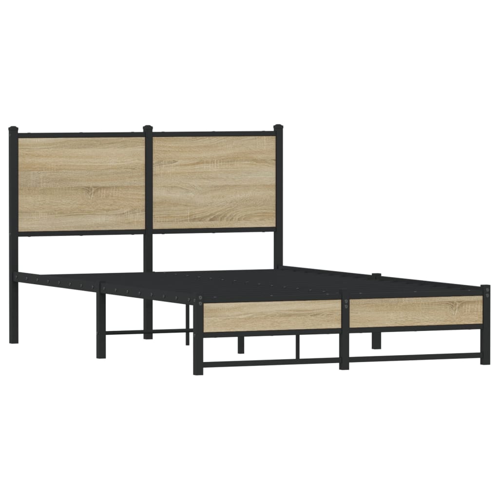 sengeramme uden madras 120x200 cm metal sonoma-eg